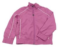 Tmavorůžová šusťáková sportovní funkční bunda Crane