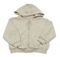 Béžová propínací mikina s kapucí M&S