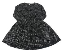 Černé vzorované šaty Staccato