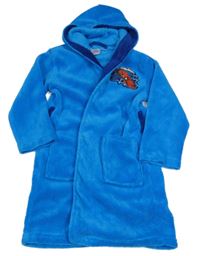 Modrý chlupatý župan se Spidermanem a kapucí Marvel