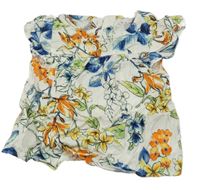 Smetanová květovaná halenka Nutmeg