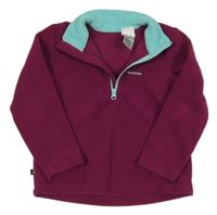 Vínová fleecová funkční mikina Quechua