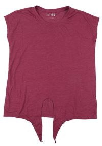 Vínové melírované tričko Tchibo