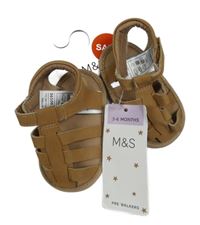 Nové - Hnědé capáčky/sandálky M&S vel. 18/19