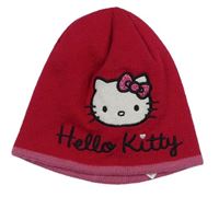 Tmavorůžová čepice s Hello Kitty George