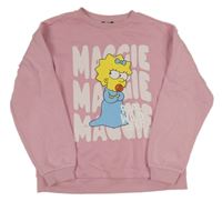 Růžová mikina s Maggie Primark