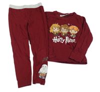Vínové pyžamo s potiskem - Harry Potter 
