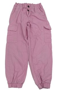 Růžové cuff rifle s kapsami Y.F.K.