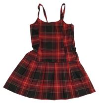 Červeno-černé kostkované šaty H&M