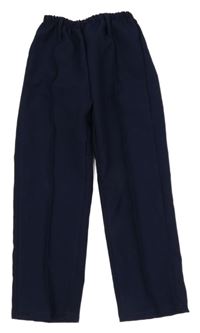 Tmavomodré společenské kalhoty 