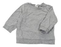 Šedá melírovaná lehká mikina H&M