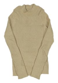 Zlatý žebrovaný lehký svetr Primark
