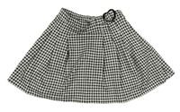 Černo-bílá vzorovaná sukně s přezkou Primark