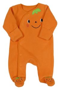 Oranžový fleecový overal s dýní Nutmeg