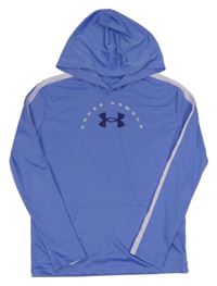 Fialová sportovní mikina s logem a kapucí Under Armour