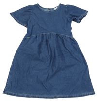 Tmavomodré riflové šaty H&M