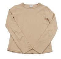 Světlerůžové žebrované triko Zara