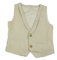 Béžovo-zlatá třpytivá vesta Mango