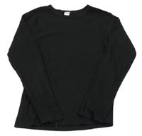 Černé žebrované spodní triko Peacocks