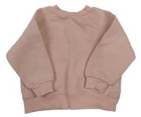 Růžová zateplená mikina 