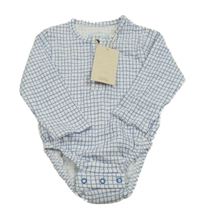 Nové - Bílo-modré kostkované body Dunnes 