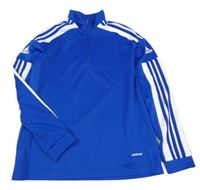 Tmavomodro-bílá sportovní mikina Adidas