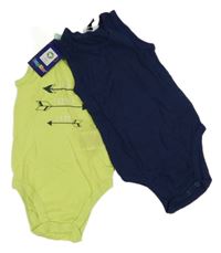 Nové - 2x body - zelené se šípy + tmavomodré Lupilu