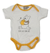 Bílo-žluté body s medvídkem Pú Disney