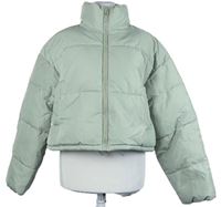 Dámská světlezelená šusťáková crop zateplená bunda H&M