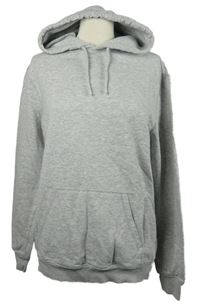 Dámská šedá oversized mikina s kapucí H&M