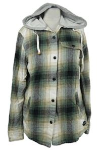 Dámská barevně kostkovaná flanelová košilová bunda s kapucí Quiksilver 