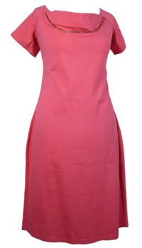 Nové - Dámské tmavorůžové šaty s řetízkem Karen Millen 