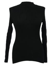 Dámský černý žebrovaný lehký svetr Atmosphere 