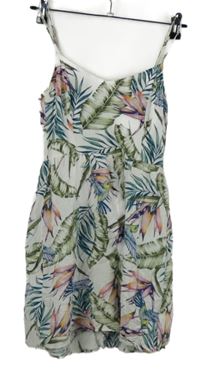 Dámské bílo-barevné květované šaty H&M