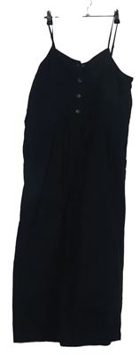Dámské černé plátěné culottes kalhoty H&M