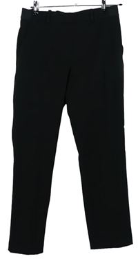 Dámské černé společenské kalhoty s puky H&M