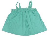 Pomněnkový crop top s krajkou GAP