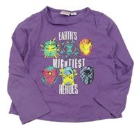 Fialové triko s Avengers MARVEL