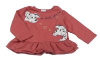 Růžová mikina s dalmatiny Disney