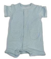 Světlemodrý sametový overal Matalan