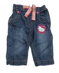 Tmavomodré rifle s Hello Kitty H&M