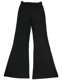 Černé žebrované flare legíny Primark