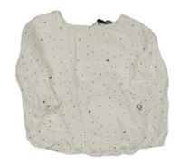 Bílá halenka s puntíky a hvězdami Reserved