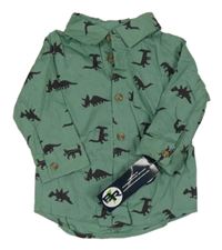 Nové - Khaki košile s dinosaury 