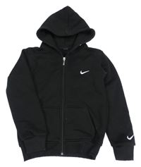 Černá propínací mikina s logem Nike 