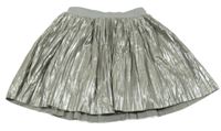 Stříbrná třpytivá sukně C&A