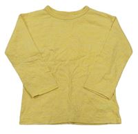 Žluté melírované triko Next
