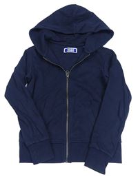 Tmavomodrá propínací mikina s kapucí Jack & Jones