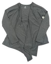 Tmavošedý bavlněný cardigan H&M