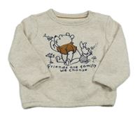 Béžová melírovaná mikina s Púem zn. Disney